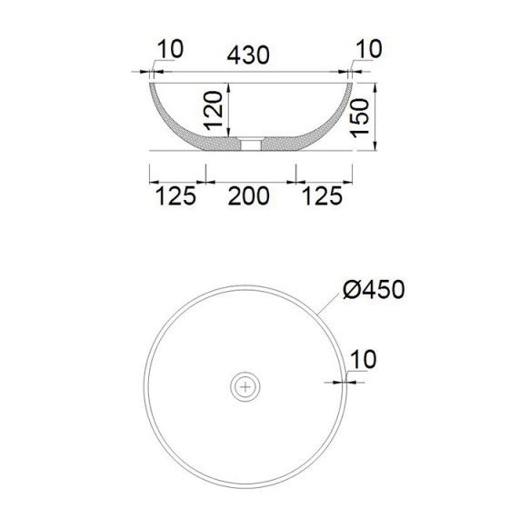 ΜΑΡΜΑΡΙΝΟΣ ΝΙΠΤΗΡΑΣ CIREO MARBLE GREY MR45-410 FOSSIL